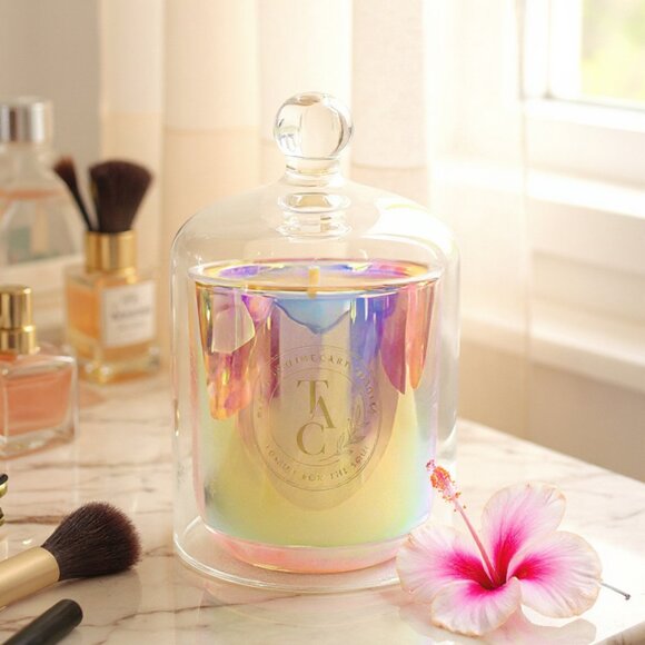 Lavender Iridescent Cloche Candle - Picture 3 of 4